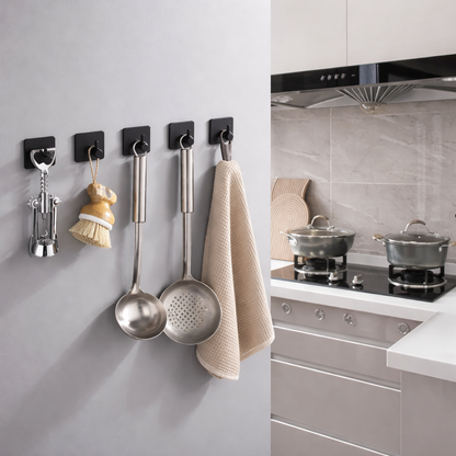 Gancho Adesivo Inox Multiuso – Kit com 2 Peças