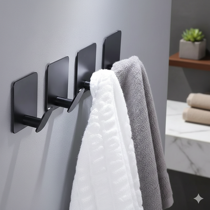 Gancho Adesivo Inox Multiuso – Kit com 2 Peças