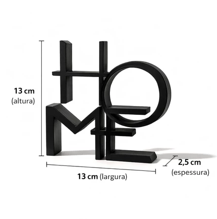 Escultura Decorativa Home
