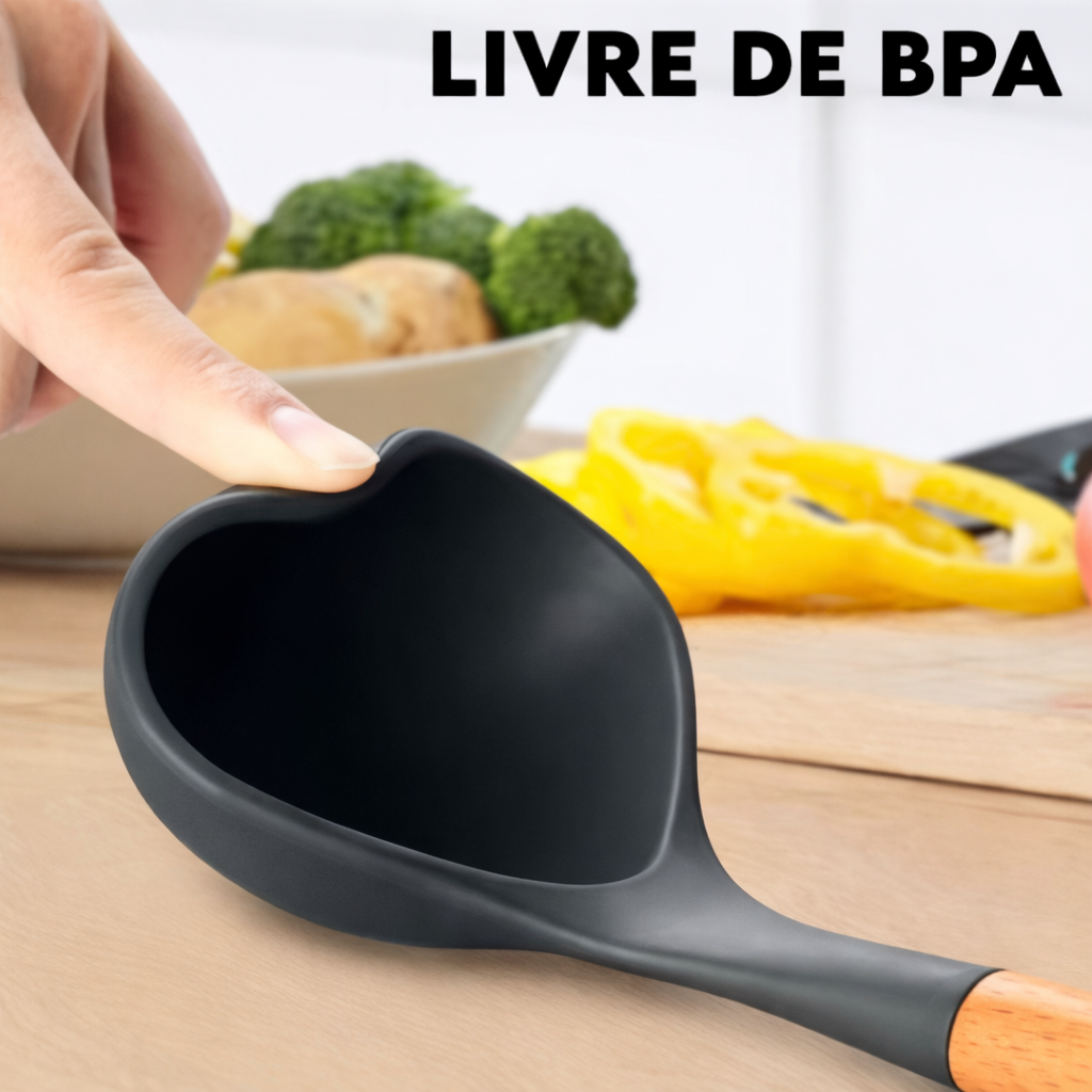 Kit Utensílios de Cozinha em Silicone