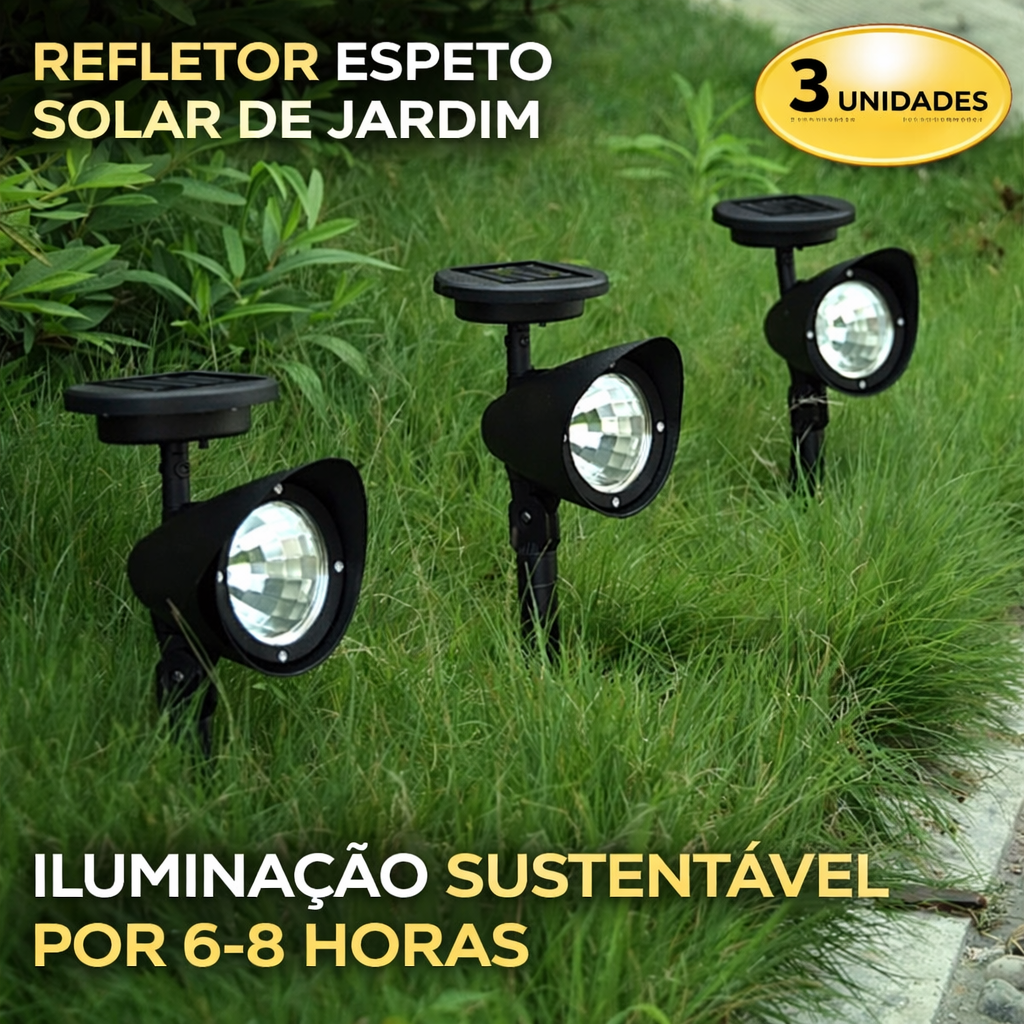 Luminária Solar de Jardim LED IP65 – Iluminação Moderna Externa