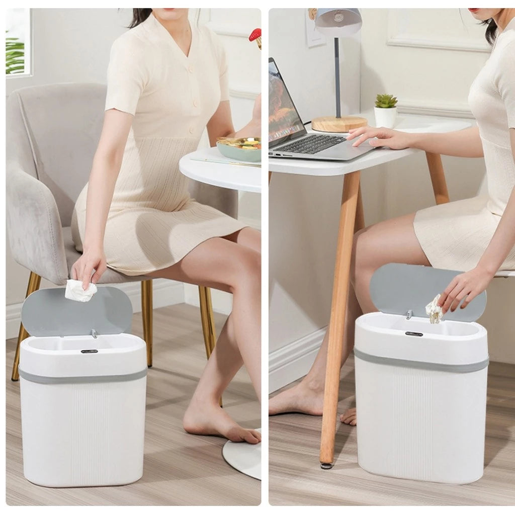 Lixeira Inteligente 12L Automática Sensor Infravermelho Sem Toque Casalaris
