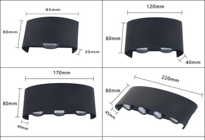 Arandela Externa Led em Alumínio à Prova d'água