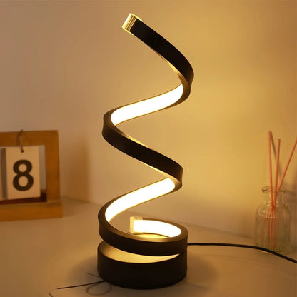 Luminaria Led Moderna em Espiral