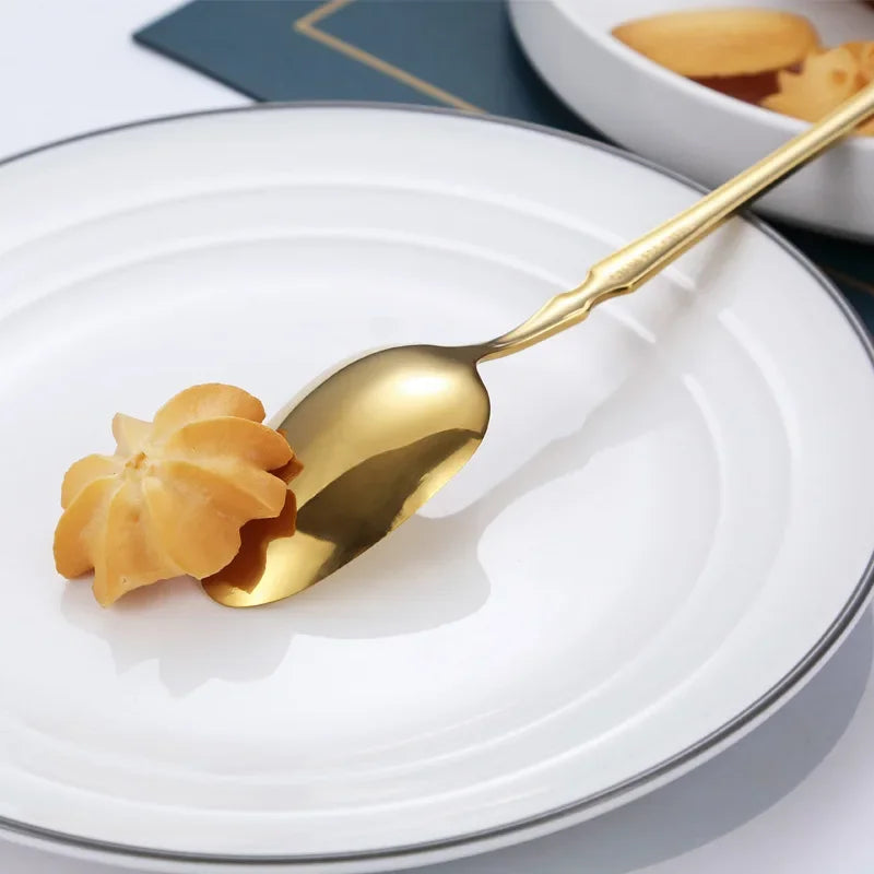 Faqueiro Dourado Elegante 24 Peças Casalaris