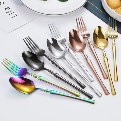 Faqueiro Dourado Elegante 24 Peças Casalaris