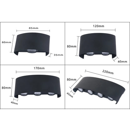 Arandela Externa Led em Alumínio à Prova d'água