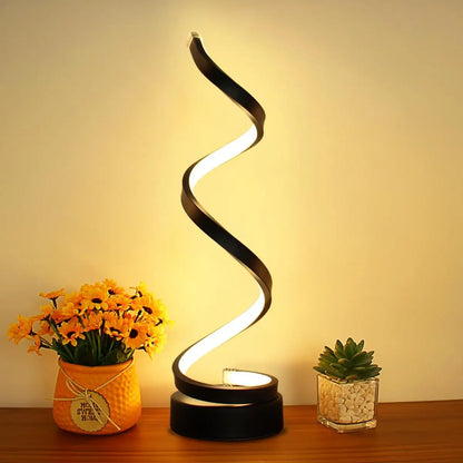 Luminaria Led Moderna em Espiral